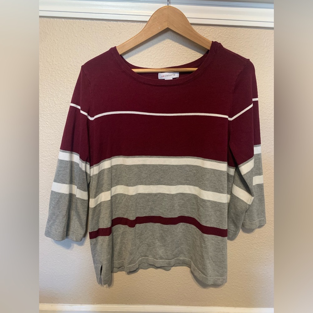 Color block sweater